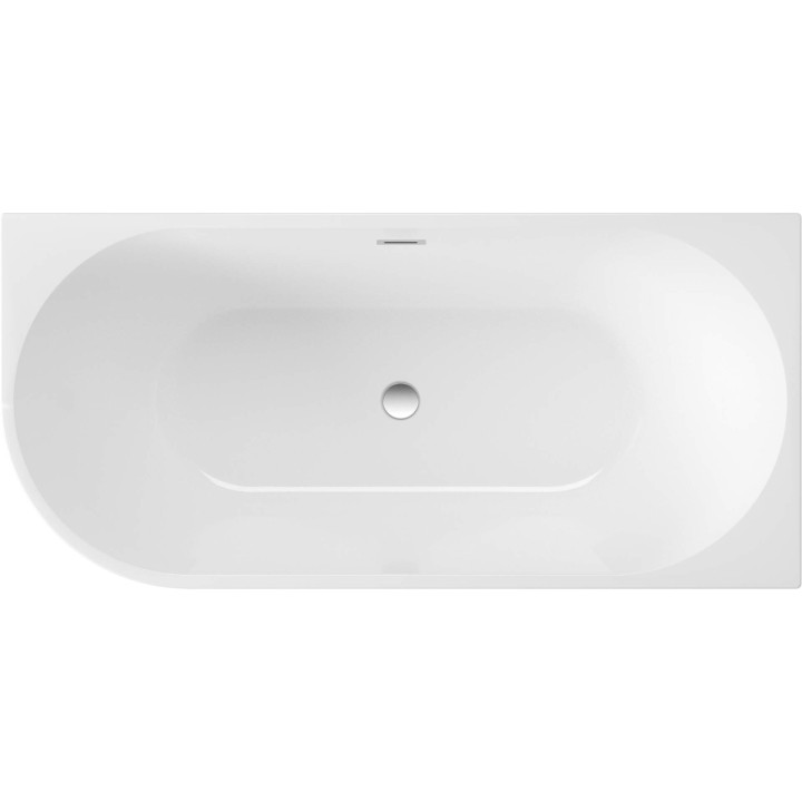 Wanna akrylowa narożna/wolnostojąca prawa - 150 cm biały KDS 015P