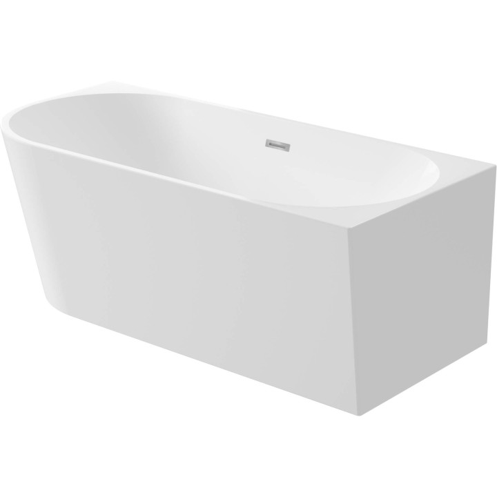 Wanna akrylowa narożna/wolnostojąca prawa - 160 cm biały KDS 016P