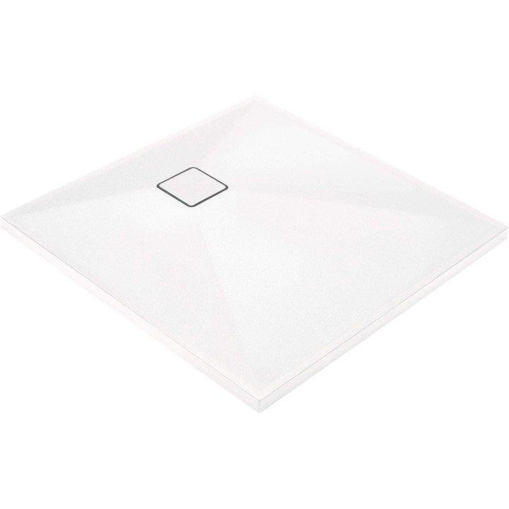 Brodzik granitowy kwadratowy 80x80 cm biały KQR A42B