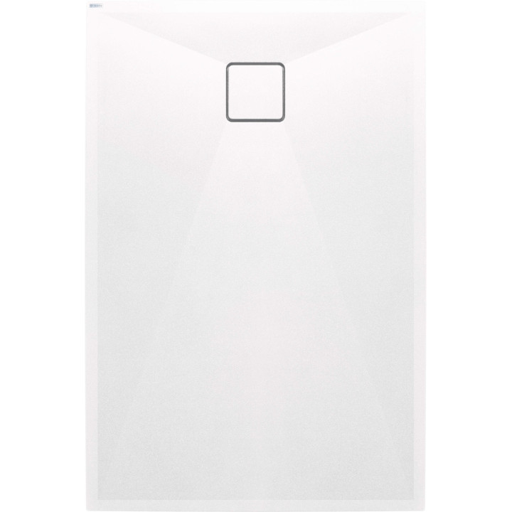 Brodzik granitowy prostokątny 120x70 cm biały KQR A73B