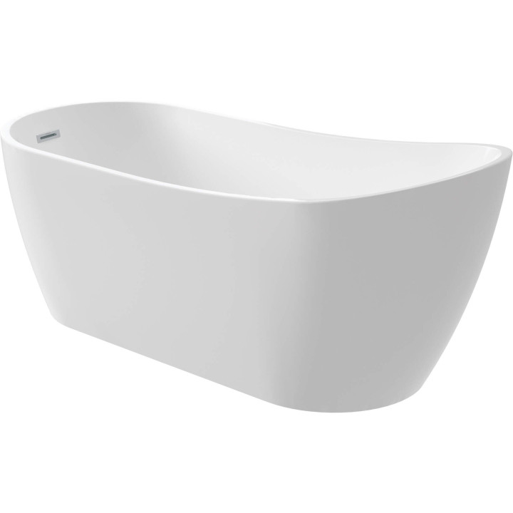Wanna akrylowa wolnostojąca asymetryczna - 150 cm biały KDA 015W