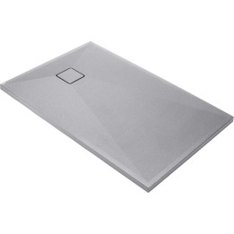 Brodzik granitowy prostokątny 100x70 cm szary metalik KQR S75B