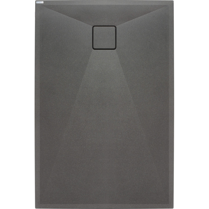 Brodzik granitowy prostokątny 100x70 cm antracyt metalik KQR T75B