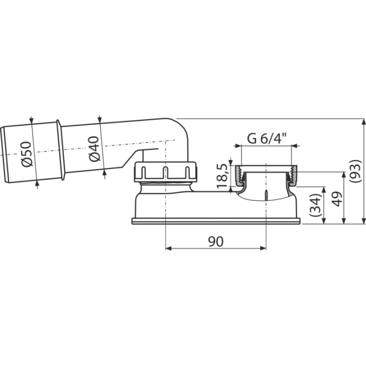Łazienka Alcadrain A533-DN50