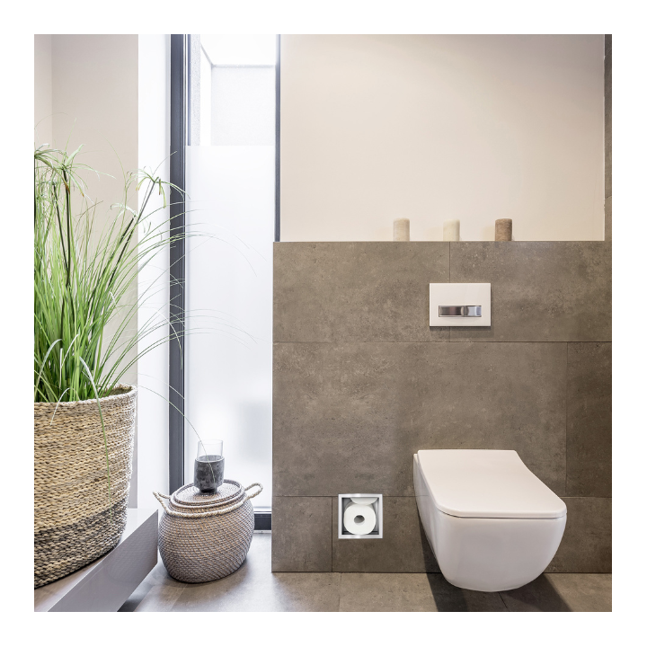 WALL-BOX PAPER 3 - Magazynek na papier INOX – Balneo
