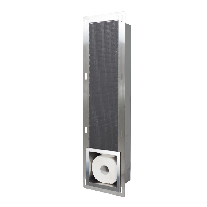 WALL-BOX PAPER 3 - Magazynek na papier INOX – Balneo