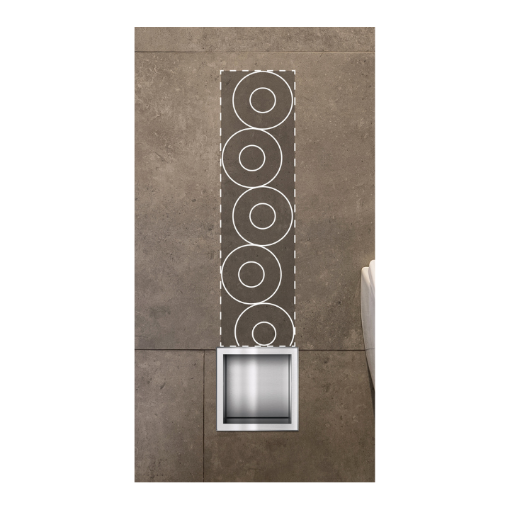 WALL-BOX PAPER 3 - Magazynek na papier INOX – Balneo