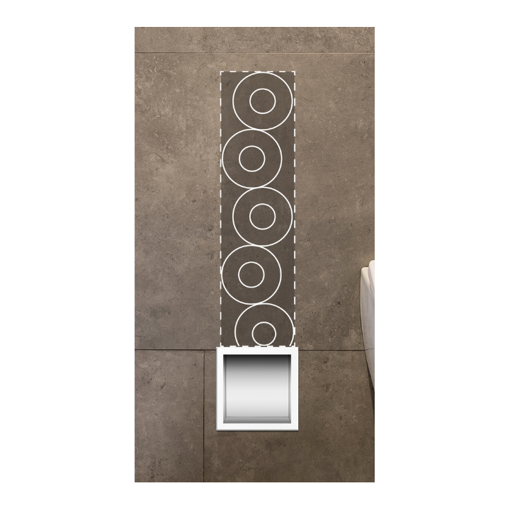 WALL-BOX PAPER-3 White - Magazynek na papier biały – Balneo