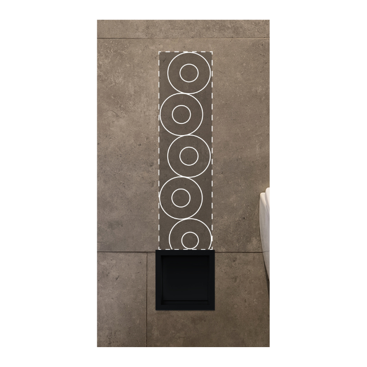 WALL-BOX PAPER-3 Black - Magazynek na papier czarny – Balneo