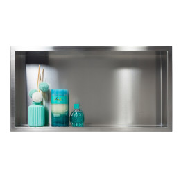 WALL-BOX ONE - Półka wnękowa INOX 60x30x7 cm – Balneo