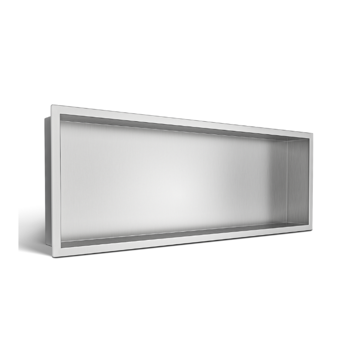 WALL-BOX ONE - Półka wnękowa INOX 90x30x7cm – Balneo