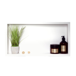 WALL-BOX ONE White - Półka pojedyncza biała 60x30x7 cm – Balneo