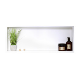 WALL-BOX ONE White - Półka pojedyncza biała 90x30x7 cm – Balneo