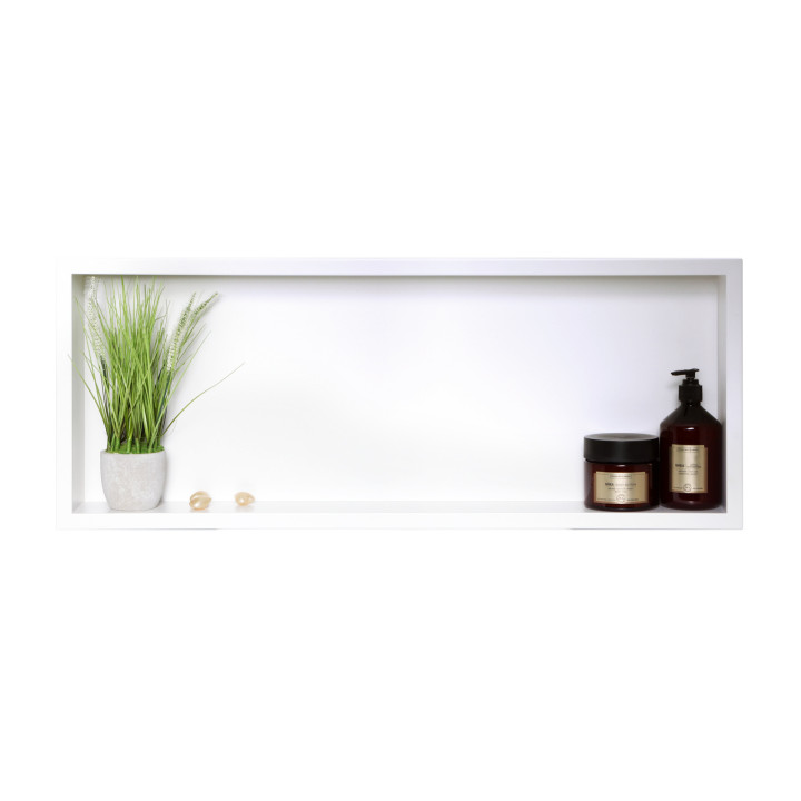 WALL-BOX ONE White - Półka pojedyncza biała 90x30x10 cm – Balneo