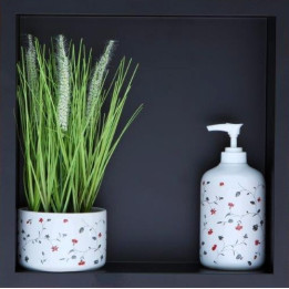 WALL-BOX ONE Black - Półka pojedyncza czarna 30x30x7 cm – Balneo