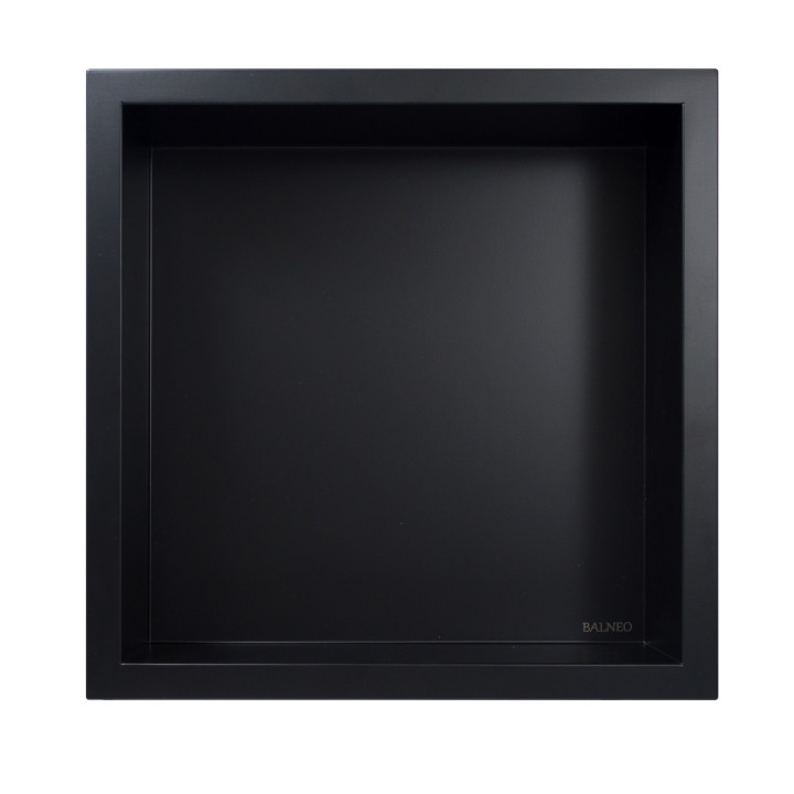 WALL-BOX ONE Black - Półka pojedyncza czarna 30x30x7 cm – Balneo