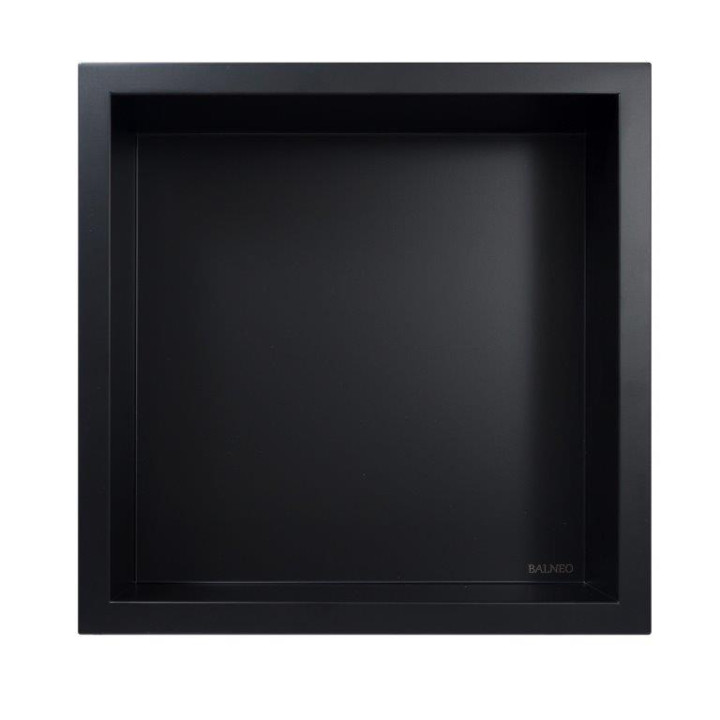 WALL-BOX ONE Black - Półka pojedyncza czarna 30x30x10 cm – Balneo