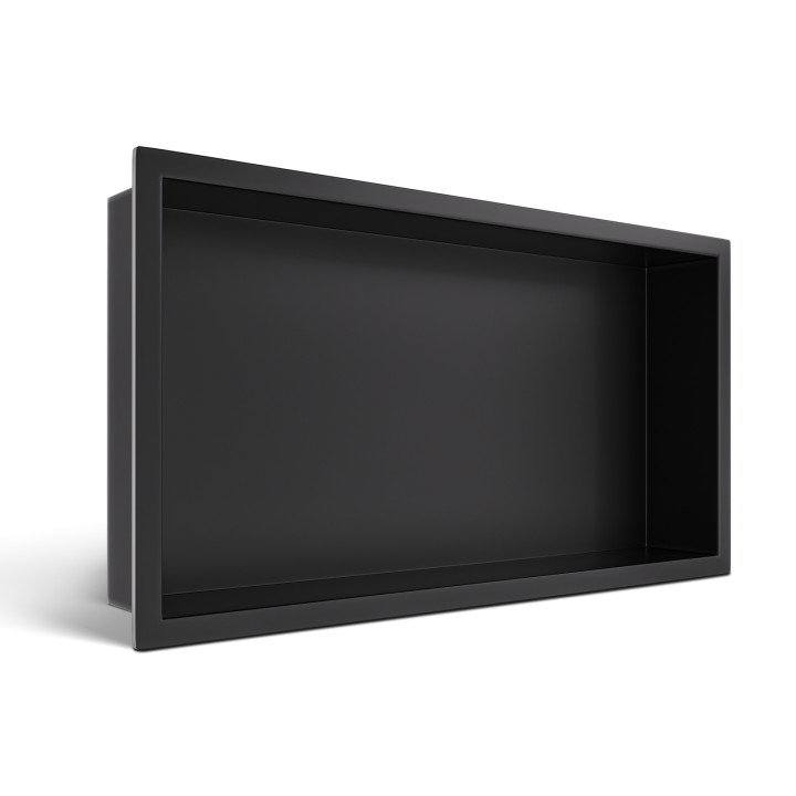 WALL-BOX ONE Black - Półka pojedyncza czarna 60x30x10 cm – Balneo