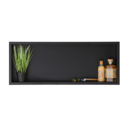 WALL-BOX ONE Black - Półka pojedyncza czarna 90x30x10 cm – Balneo