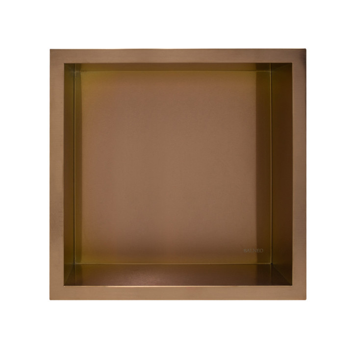 WALL-BOX ONE Copper- Półka pojedyncza miedziana 30x30x10 cm