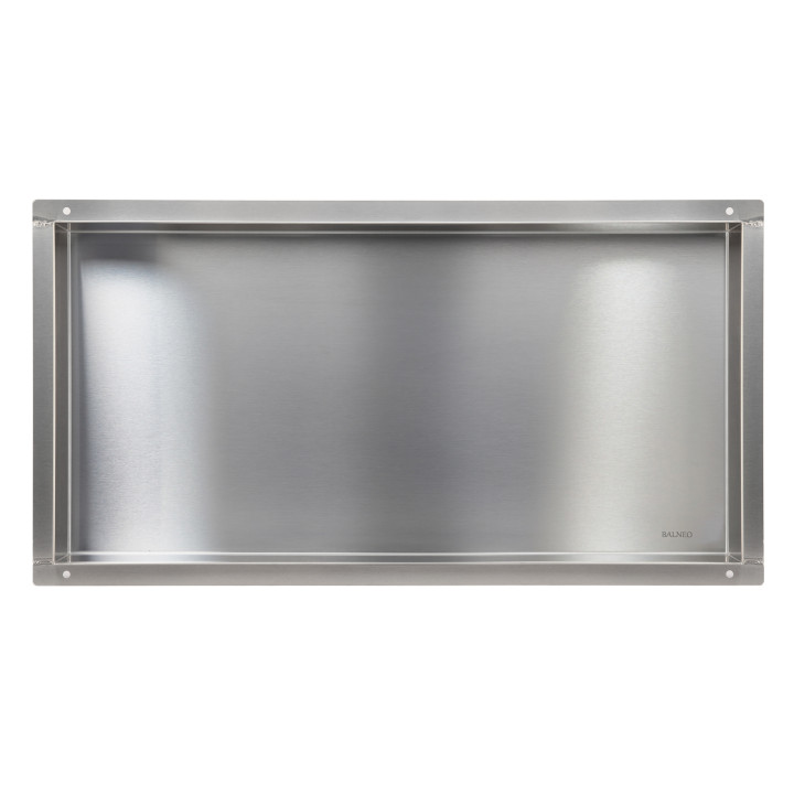 WALL-BOX NO RIM - Półka wnękowa bezramkowa INOX 60x30x10 cm