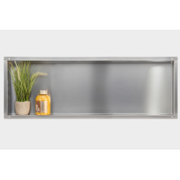 WALL-BOX NO RIM - Półka wnękowa bezramkowa INOX 90x30x7 cm