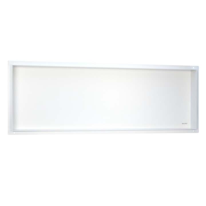 WALL-BOX No Rim White - Półka wnękowa bezramkowa biała 90x30x10