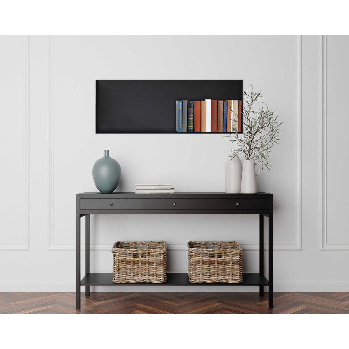 WALL-BOX No Rim Black - Półka wnękowa bezramkowa czarna 90x30x7