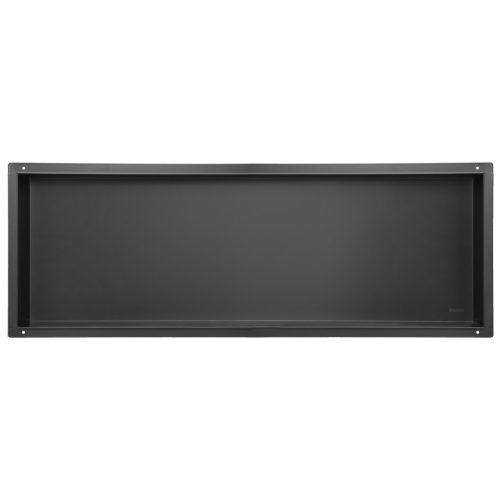 WALL-BOX No Rim Black - Półka wnękowa bezramkowa czarna 90x30x7