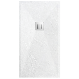 Stone Tray - Brodzik kompozytowy "F" Biały 80x140x2,5 – Balneo