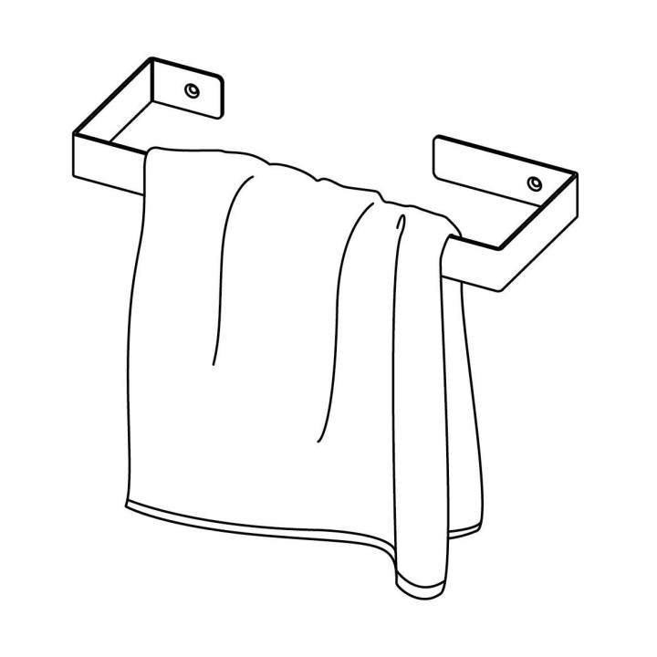 Wieszak ścienny na ręcznik - 30 cm bianco ADM A611 – Deante