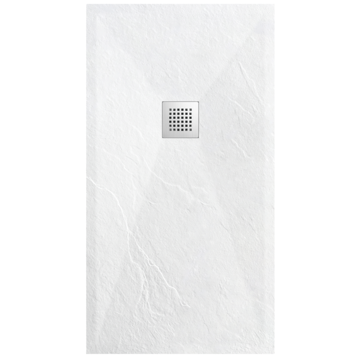 Stone Tray - Brodzik kompozytowy "F" Biały 90x140x2,5 – Balneo