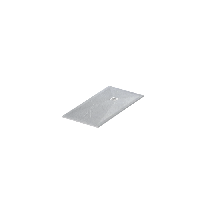 Stone Tray - Brodzik kompozytowy "F" Jasnoszary 80x140x2,5