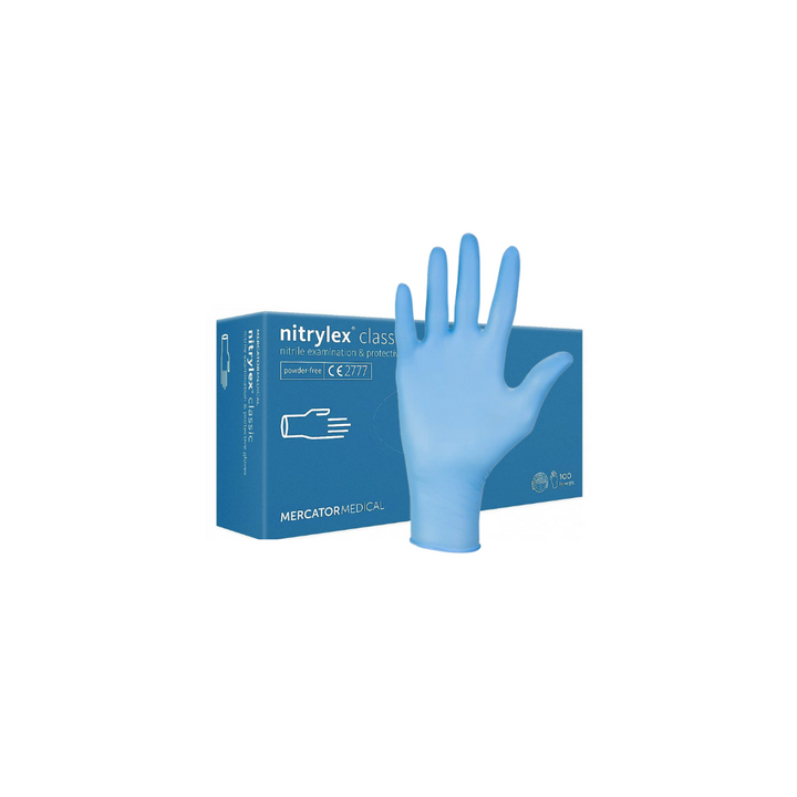 Rękawice nitrylowe niebieskie Mercator Nitrylex Classic Blue