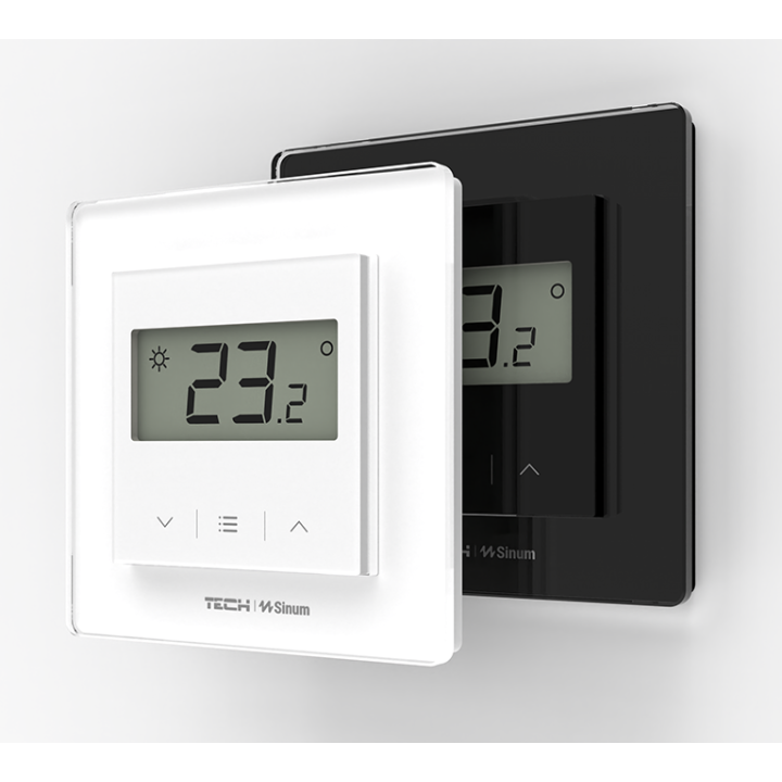 Przewodowy doramkowy szklany regulator temperatury Sinum FR-S2