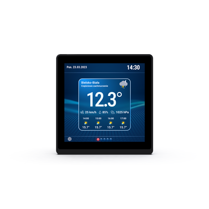Przewodowy panel multifunkcyjny CP-04m czarny – Sinum