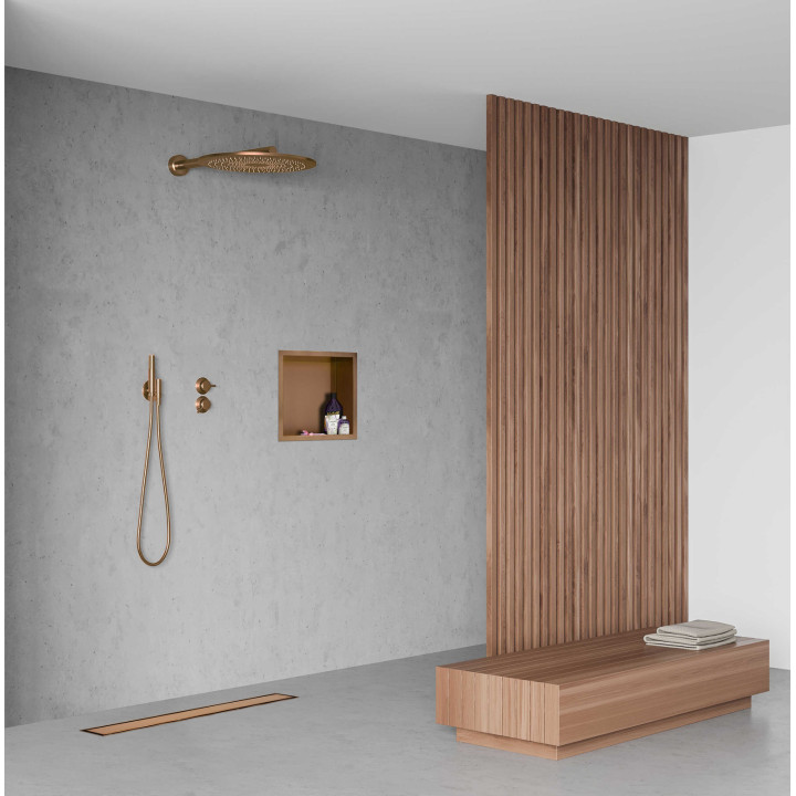Duplex Next 2w1 Odpływ liniowy 90 cm dwustronny miedziany
