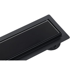 G-Drain Next Odpływ liniowy 80 cm ze szklanym panelem Double Dark