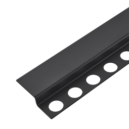 Listwa spadkowa podłogowa czołowa 130 cm czarna – Balneo
