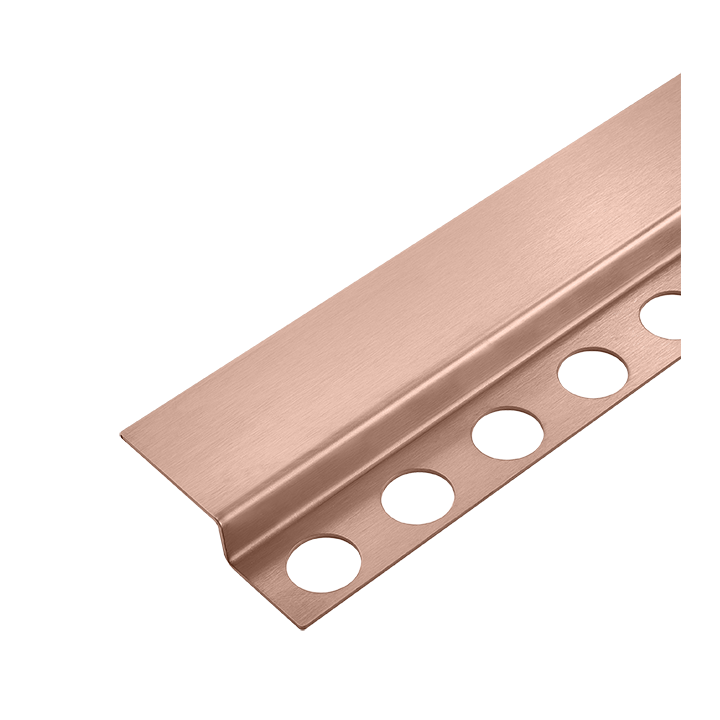 Listwa spadkowa podłogowa czołowa 130 cm miedziana – Balneo