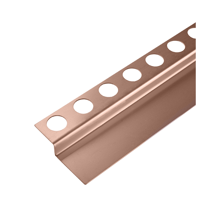 Listwa spadkowa podłogowa czołowa 130 cm miedziana – Balneo