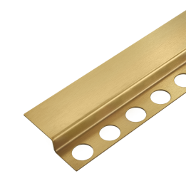 Listwa spadkowa podłogowa czołowa 130 cm złota – Balneo