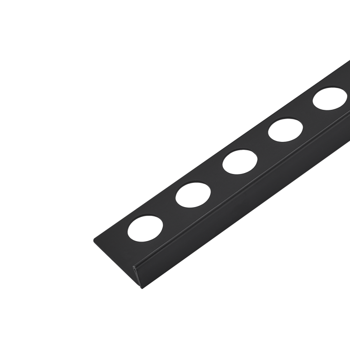 Listwa spadkowa podłogowa lewa 120 cm czarna – Balneo