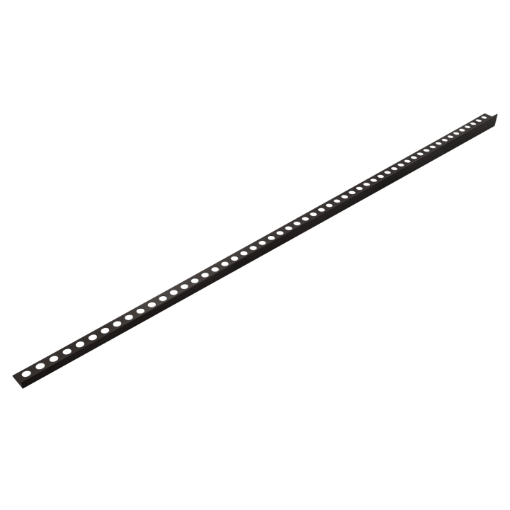 Listwa spadkowa podłogowa lewa 120 cm czarna – Balneo
