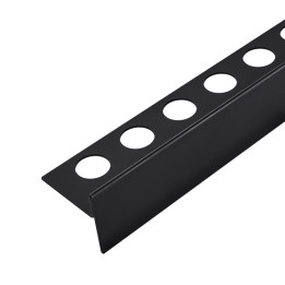 Listwa spadkowa podłogowa prawa 120 cm czarna – Balneo