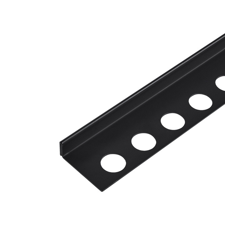 Listwa spadkowa podłogowa prawa 120 cm czarna – Balneo