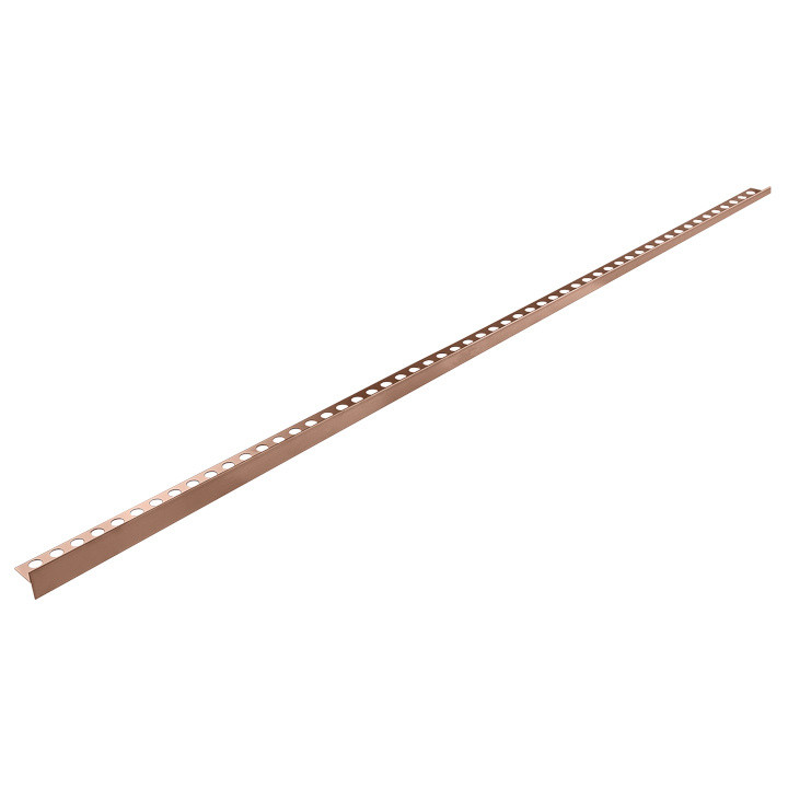 Listwa spadkowa podłogowa prawa 120 cm miedziana – Balneo