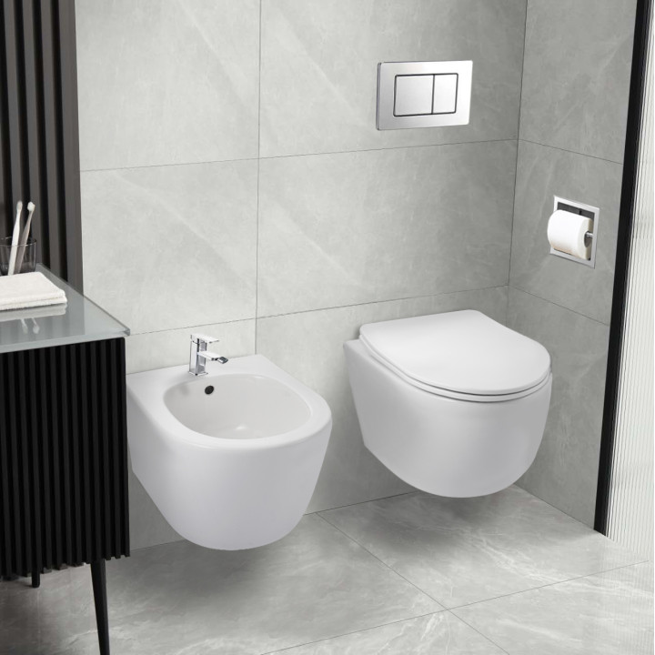 Bidet podwieszany AROX WC biały – Balneo