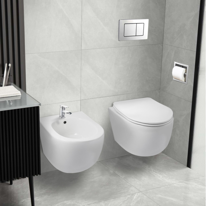 Bidet podwieszany ASOX WC biały – Balneo
