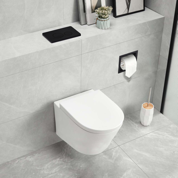 Przycisk spłukujący do WC OXO czarny – Balneo